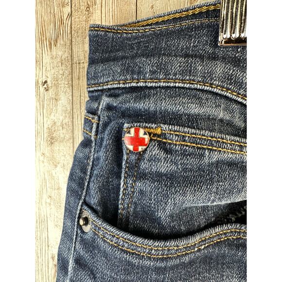 Hudson Krista Ankle Jeans Womens 30 Mid Wash Faded Blue Stretch Premium Denim - Picture 6 of 7